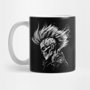 punk skeleton Mug